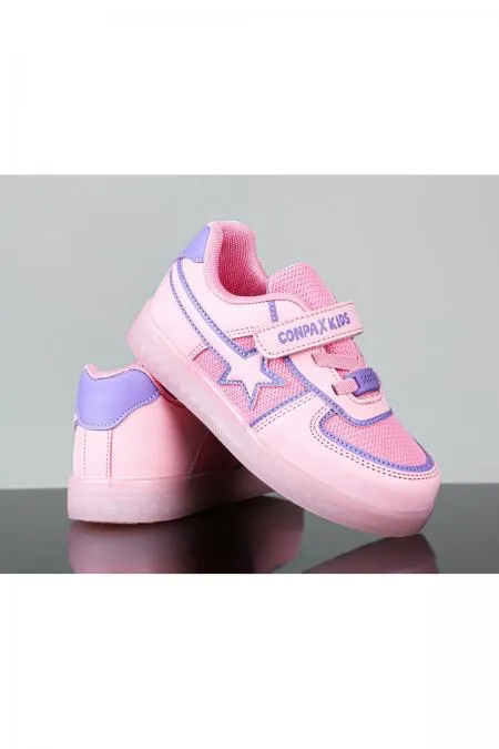 KIDS Unisex Çocuk Günlük Yürüyüş Spor Ayakkabı - BEBE & PATİK - Pembe-Lila KIDS Unisex Çocuk Günlük Yürüyüş Spor Ayakkabı - BEBE & PATİK - Pembe-Lila