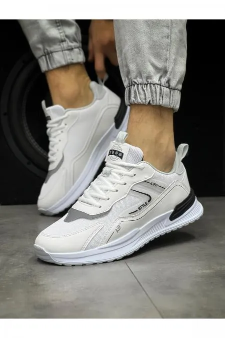 Yeni Sezon Erkek Spor Ayakkabı & OUTDOOR - 1700 - Beyaz-Siyah Yeni Sezon Erkek Spor Ayakkabı & OUTDOOR - 1700 - Beyaz-Siyah